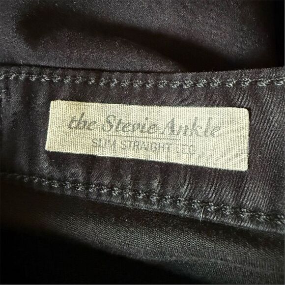 Adriano Goldschmied Women's The Stevie Ankle Slim Straight Jeans Size 29 Black - Picture 4 of 7